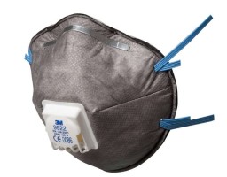3M 9922 FFP2 Düşük Kons. Organik Gaz ve Toz ve Sis Maskesi (VENTİLLİ)